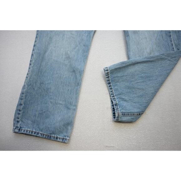 Levi's 565 Loose Straight Fit Rugged Blue Denim Jeans Mens Sz 38 x 30 - Picture 3 of 10